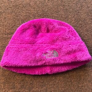 The North Face Youth Pink Osito High Pile Fleece Beanie Hat Size M/M MF 354276